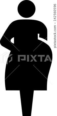 Pictogram of pregnant women Pictogram of pregnant women 142560596