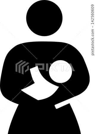 Pictogram for nursing room (for women) 142560609