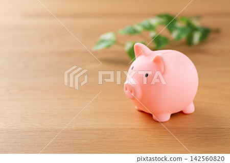 Pink pig's piggy bank Pink pig's piggy bank 142560820