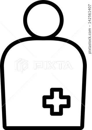 Ostomate pictogram (white-painted version) Ostomate pictogram (white-painted version) 142561407