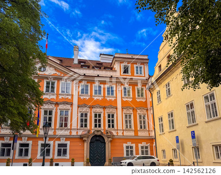 The Buquoy Palace, Buquoysky palac in Prague which has housed the French embassy The Buquoy Palace, Buquoysky palac in Prague which has housed the French embassy 142562126