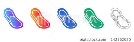 Orthopedic Shoe Insole Set Vector Illustration Orthopedic Shoe Insole Set Vector Illustration 142562630