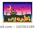 Halloween in the night sky is a special connection 142563189