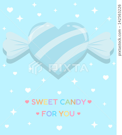Light Blue Heart Candy Sweet for You Pastel Love Design Light Blue Heart Candy Sweet for You Pastel Love Design 142563226