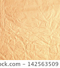 Brown kraft crumpled paper texture 142563509
