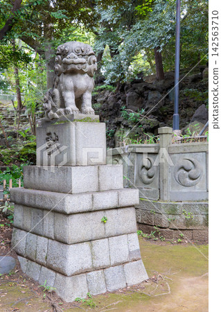 綠樹成蔭的神龕裡,守護獅犬 綠樹成蔭的神龕裡,守護獅犬 142563710