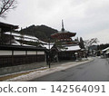 雪天裡的寺廟 142564091