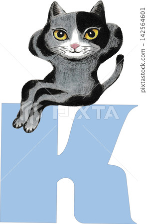 K. Cat enjoying yoga K. Cat enjoying yoga 142564601