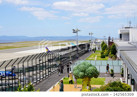 Hyogo, Kobe, Kobe Airport, Observation Deck (Late Summer) Hyogo, Kobe, Kobe Airport, Observation Deck (Late Summer) 142565309
