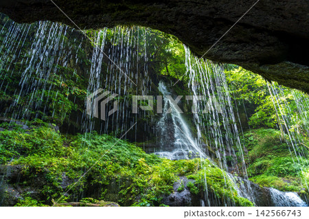 群馬縣水上町紀之澤大澤瀑布的陽光 群馬縣水上町紀之澤大澤瀑布的陽光 142566743