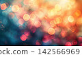 Abstract warm bokeh lights background with vibrant colors 142566969