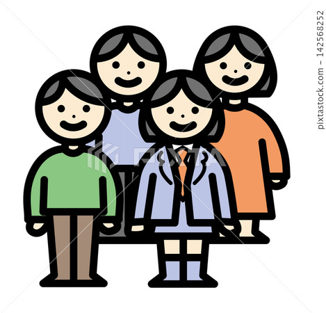 Family - Family Color Illustration Family - Family Color Illustration 142568252