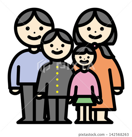 Family - Family Color Illustration Family - Family Color Illustration 142568263