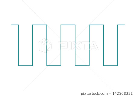 Square wave illustration Square wave illustration 142568331