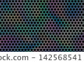 類似珍珠母貝鑲嵌的日式圖案。籃紋編織。 142568541