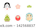 Otafuku、Hyottoko、日本插畫素材 142568837