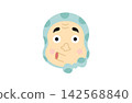 可愛的Hyottoko插圖 142568840