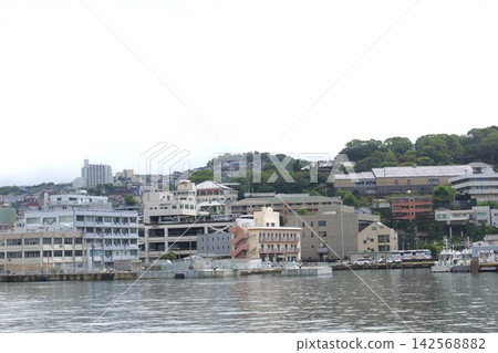View of Nagasaki cityscape from Nagasaki Port View of Nagasaki cityscape from Nagasaki Port 142568882
