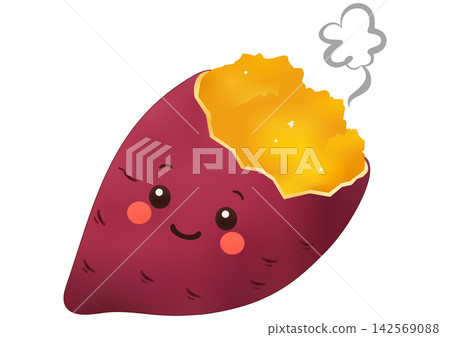 蒸熟的“微笑烤地瓜” 蒸熟的“微笑烤地瓜” 142569088