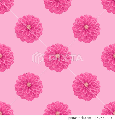 seamless pattern with pink flowers seamless pattern with pink flowers 142569283