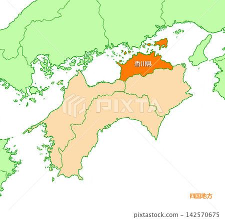 香川縣,香川,縣名已包含,純橙色,四國地區 香川縣,香川,縣名已包含,純橙色,四國地區 142570675