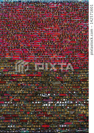 Texture of the old brick wall Texture of the old brick wall 142571601