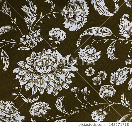 Vintage floral fabric Vintage floral fabric 142571718