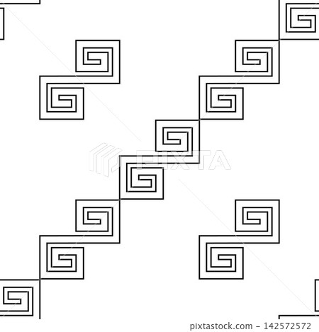 Seamless pattern with black outline geometric forms(texture 5) Seamless pattern with black outline geometric forms(texture 5) 142572572