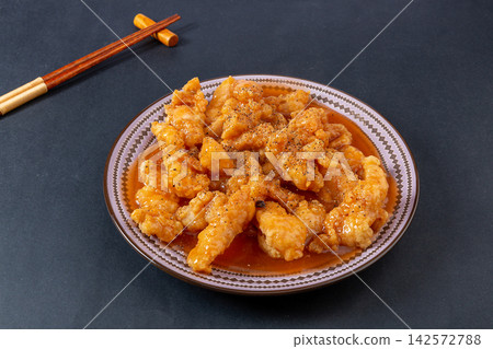 sweet and sour fried basa fish fillet crispy chinese style seafood sweet and sour fried basa fish fillet crispy chinese style seafood 142572788