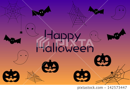 A set of spooky Halloween silhouette icons: horror, scary, autumn, event, black, etc. A set of spooky Halloween silhouette icons: horror, scary, autumn, event, black, etc. 142573447