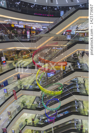 SAIGON, VIETNAM - OCT 05, 2018 - Located at the prime location in the center of District 10, Van Hanh Mall is the convergence of more than 200 prestigious local and international brands for shopping SAIGON, VIETNAM - OCT 05, 2018 - Located at the prime location in the center of District 10, Van Hanh Mall is the convergence of more than 200 prestigious local and international brands for shopping 142573667