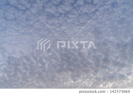 薄雲覆蓋著淺藍色的天空。 薄雲覆蓋著淺藍色的天空。 142573669