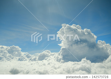 Cumulonimbus landscape seen from above Cumulonimbus landscape seen from above 142573728