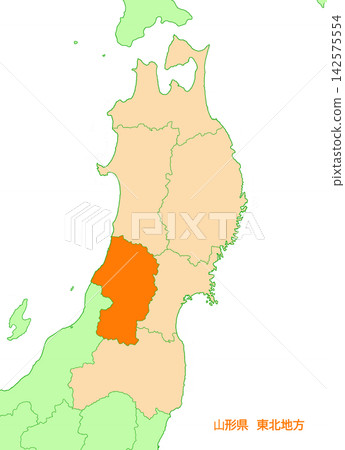 Yamagata Prefecture, Yamagata, No prefecture name, Solid orange, Tohoku region Yamagata Prefecture, Yamagata, No prefecture name, Solid orange, Tohoku region 142575554