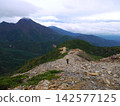登山者攀登山脊 142577125
