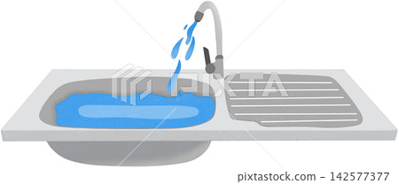 kitchen sink illustration kitchen sink illustration 142577377