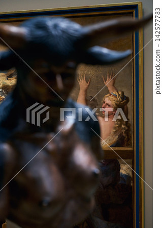 Arachne and Minerva by Luca Giordano on display at the Rijksmuseum in Amsterdam Arachne and Minerva by Luca Giordano on display at the Rijksmuseum in Amsterdam 142577783