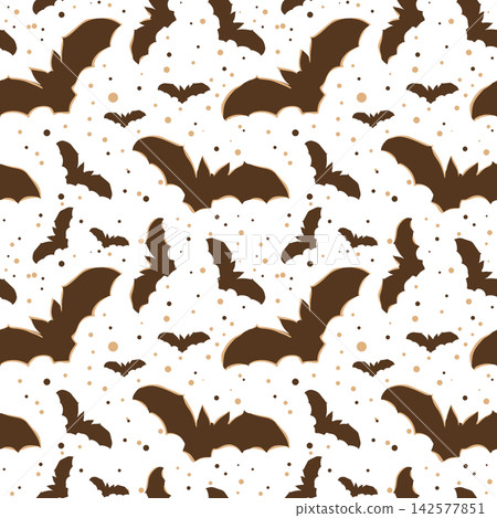Seamless Pattern Cute Halloween Flying Bats Hand Painted Digital Watercolor PNG Transparent Background Seamless Pattern Cute Halloween Flying Bats Hand Painted Digital Watercolor PNG Transparent Background 142577851