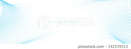 Abstract blue wavy lines pattern on white background. Minimalist wave lines. Modern design elements. Suit for header, cover, wallpaper, presentation, website, banner, advertise Abstract blue wavy lines pattern on white background. Minimalist wave lines. Modern design elements. Suit for header, cover, wallpaper, presentation, website, banner, advertise 142578313