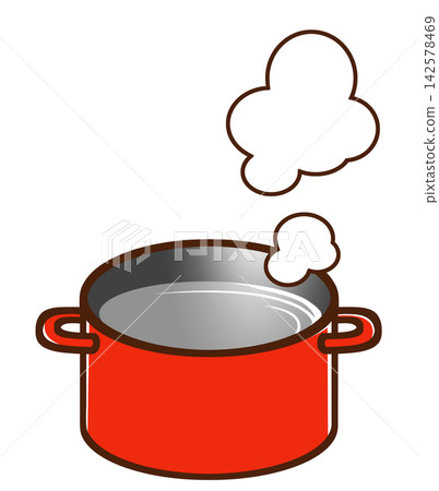 Boil water (red saucepan) Boil water (red saucepan) 142578469