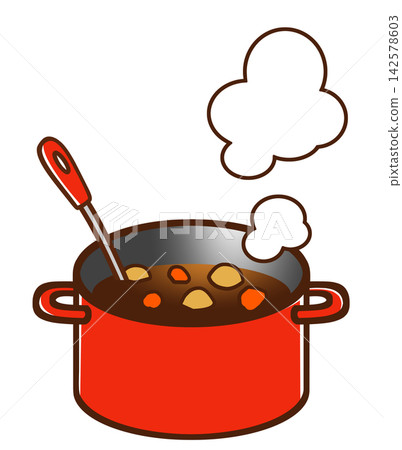 Curry (in a double-handled pot) Curry (in a double-handled pot) 142578603