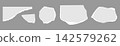 Torn paper vector element with realistic ripped edge and vintage texture. 142579262