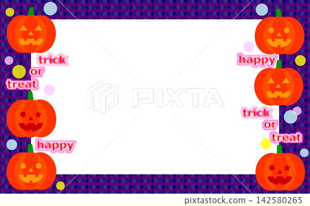 萬聖節相框,南瓜燈,南瓜 萬聖節相框,南瓜燈,南瓜 142580265