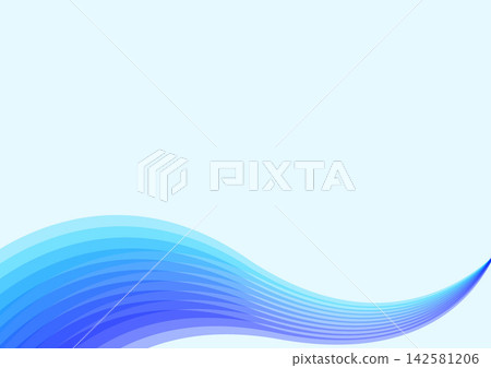 Simple blue abstract curves 142581206