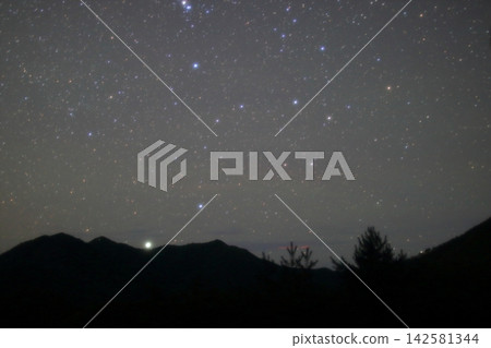 The summer starry sky of Nosegawa Village The summer starry sky of Nosegawa Village 142581344