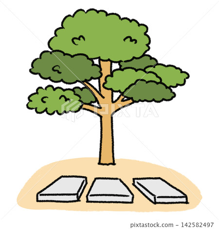Simple illustration of a tree layer 142582497