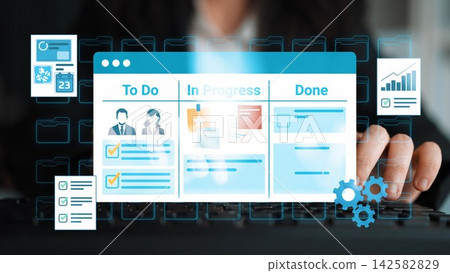 Modern Digital Project Management Board with Tasks Organized in To Do, In Progress, and Done Sections Using Interactive Technology Concept. Entropy Modern Digital Project Management Board with Tasks Organized in To Do, In Progress, and Done Sections Using Interactive Technology Concept. Entropy 142582829