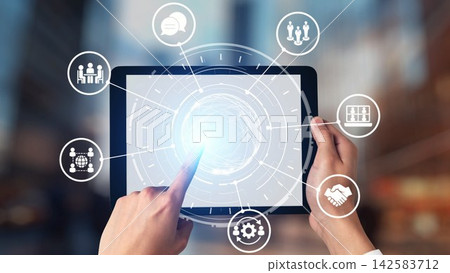 People networking and digital community building with connection icons Gist People networking and digital community building with connection icons Gist 142583712