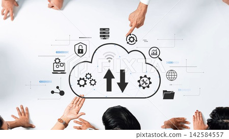 Collaborative Network Data Exchange with Hands Pointing at Cloud Technology Symbols and Icons Representing Digital Transformation Process. Entropy Collaborative Network Data Exchange with Hands Pointing at Cloud Technology Symbols and Icons Representing Digital Transformation Process. Entropy 142584557