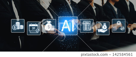 Digital Transformation in Business with Artificial Intelligence Technology and Financial Management Concepts. Bitwise Digital Transformation in Business with Artificial Intelligence Technology and Financial Management Concepts. Bitwise 142584561